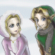 Link and Zelda
