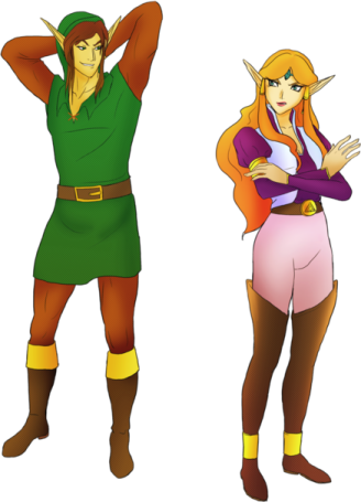 Link and Zelda courtesy of CrazyFreak